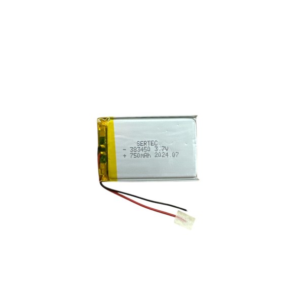 383450 3.7V 750 MAh Li-Polymer Pil (Devreli/1.5A)