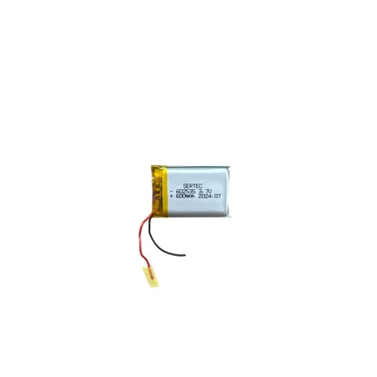 toptan-xml-dropshipping-602535 3.7V 600 MAh Li-Polymer Pil Devreli/1.5A