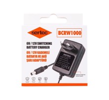 BCRW1000 6V/12V 1A Kademeli Batarya ve Akü Şarj Adaptörü