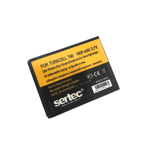 toptan-xml-dropshipping-Turkcell T-40 Uyumlu Batarya