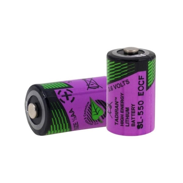 Tadiran SL-550/S, TLH-5902/S 1/2AA 3.6V Li-SOCI2 Lithium Pil - Yüksek Sıcaklıkta Çalışma