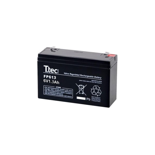 TTEC 6V 1.3 AH Kuru Bakımsız Akü