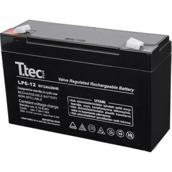 toptan-xml-dropshipping-6V 12 AH Kuru Bakımsız Akü