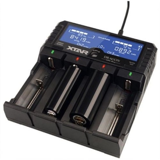 Xtar DRAGON VP4 PLUS Li-ion / NI-CD / NI-MH Pil Şarj Cihazı