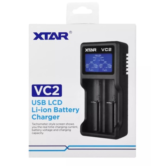 toptan-xml-dropshipping-VC2 İkili Li-ion Pil Şarj Cihazı