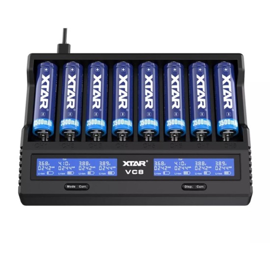 toptan-xml-dropshipping-VC8 Sekizli Li-ion / NI-CD / NI-MH Pil Şarj Cihazı