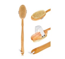 Saplı Doğal At Kılı Selülit Fırçası