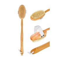 Saplı Doğal At Kılı Selülit Fırçası