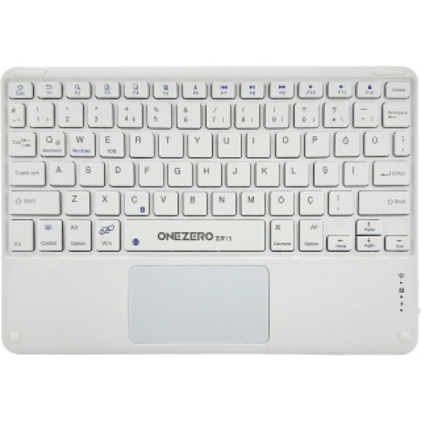 toptan-xml-dropshipping-R15K Beyaz Bluetooth Touchoad Klavye