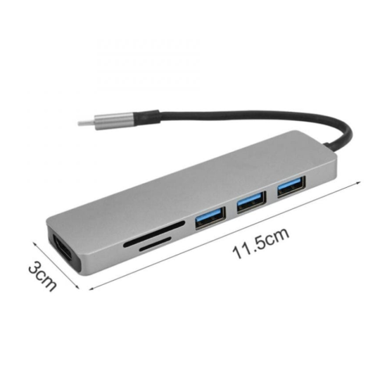 Airsky Hc74C 6 İn 1 Hdmı Çevirici