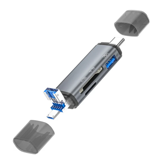 ZR286 Ads307 3 In 1 Type-C Card Reader