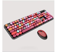 Mofii Zr513/K-S Sweet Kirmizi/Siyah Klavye Mouse Set