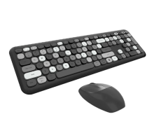 Mofii No666 Siyah Gri Klavye Mouse Set