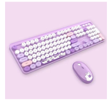 Hello Bear Mor Klavye Mouse Set