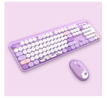 Hello Bear Mor Klavye Mouse Set