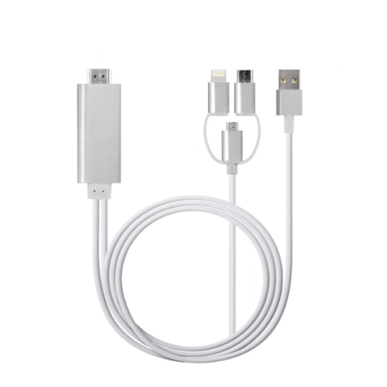 toptan-xml-dropshipping-ZR778 L6-M3M Lightning Micro Type-C Hdtv Kablo