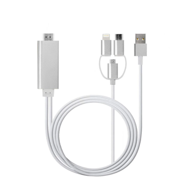 toptan-xml-dropshipping-ZR778 L6-M3M Lightning Micro Type-C Hdtv Kablo
