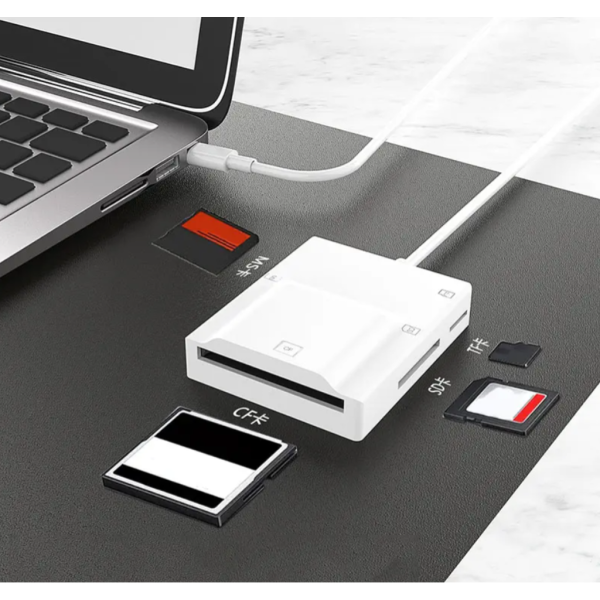 toptan-xml-dropshipping-ZR780 Nk-3057H Type-C 3.0 4 İn 1 Card Reader