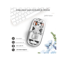 Beyaz 501 Bt+Wireless Mouse ZR1133