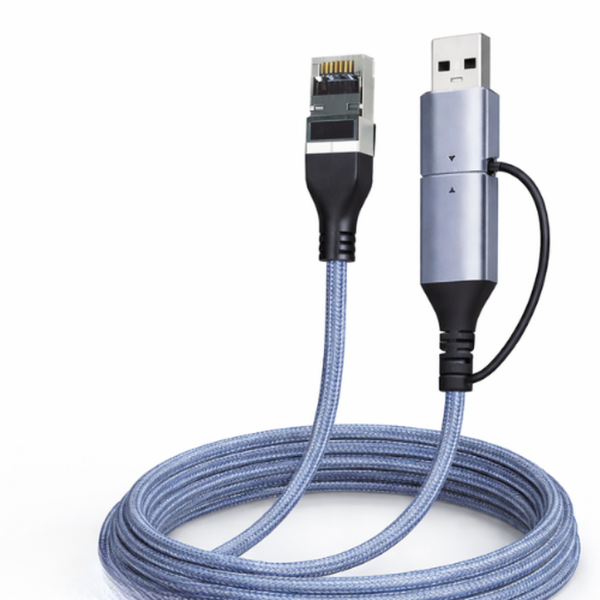 toptan-xml-dropshipping-Usb 3.0 Type-C 2 In 1 Gigabit Ethernet Adapter ZR1159