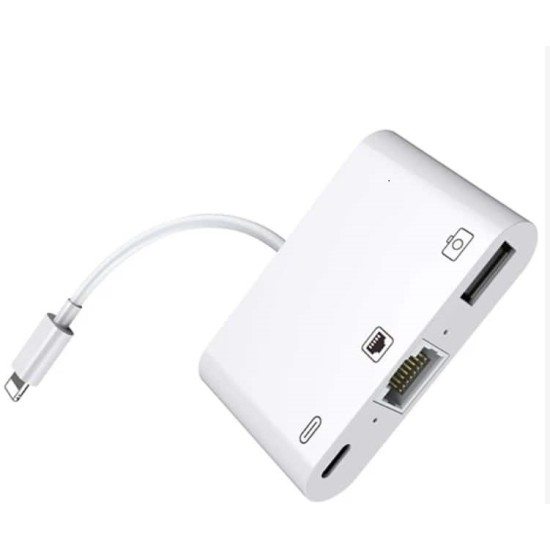 toptan-xml-dropshipping-ZR461 Nk107 Lightning Çoklu Ethernet Adaptör