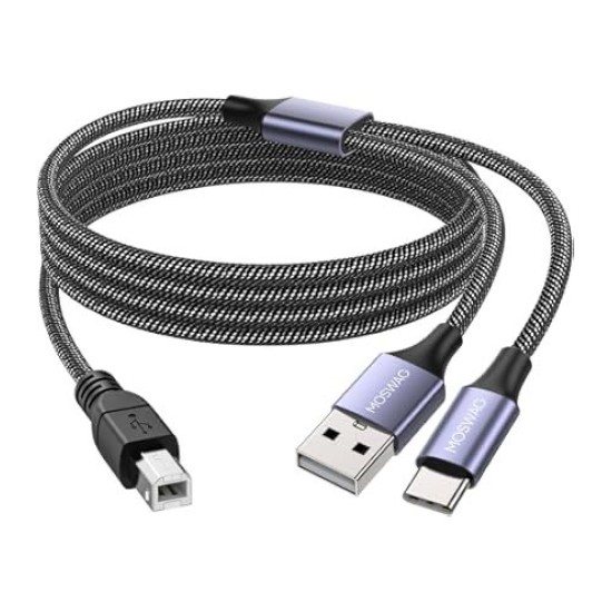 toptan-xml-dropshipping-ZR361 Ads 501 Type-C 2 İn 1 Yazıcı Kablosu