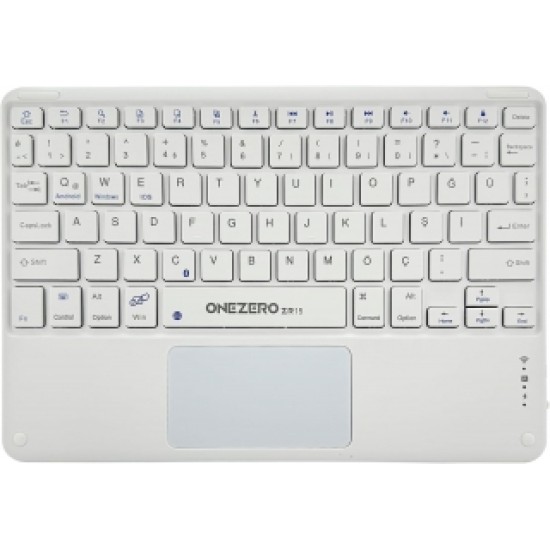 toptan-xml-dropshipping-R15K Beyaz Bluetooth Touchoad Klavye