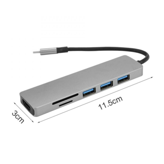 toptan-xml-dropshipping-Airsky Hc74C 6 İn 1 Hdmı Çevirici