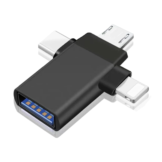 toptan-xml-dropshipping-ZR172 Siyah T Otg Çoğaltıcı Aparat