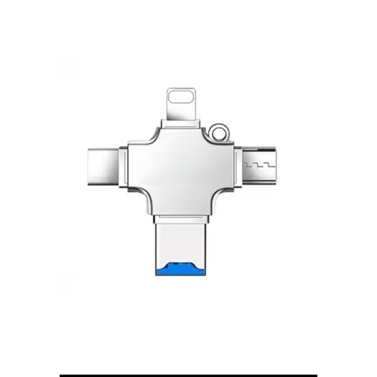 toptan-xml-dropshipping-ZR172 Gümüş T Otg Çoğaltıcı Aparat