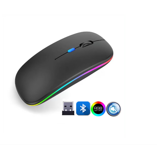 toptan-xml-dropshipping-ZR215 Cba100 Rgb Siyah Şarjlı Mouse