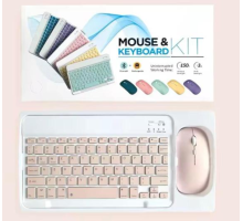 ZR20Km Pembe Kablosuz Klavye Mouse Set