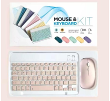 ZR20Km Pembe Kablosuz Klavye Mouse Set
