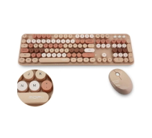 Mofii Kahverengi Sweet Dm Combo Klavye Mouse Set