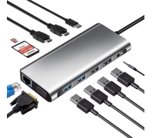 ZR610 Type-C 12 İn 1 Çift Hdmı