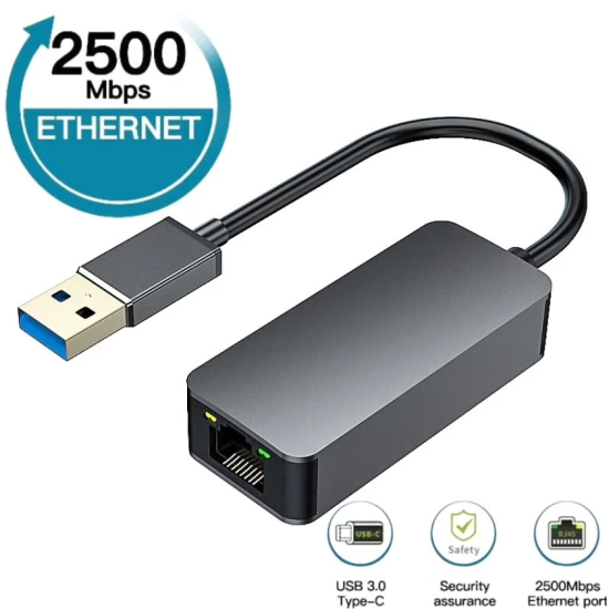 toptan-xml-dropshipping-Usb 3.2 Gen1 2.5G Ethernet Çevirici ZR622