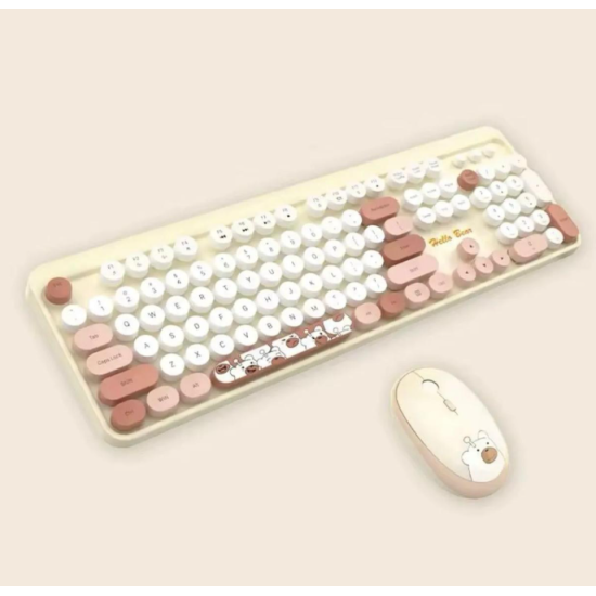 Hello Bear Sütlü Çay Klavye Mouse Set