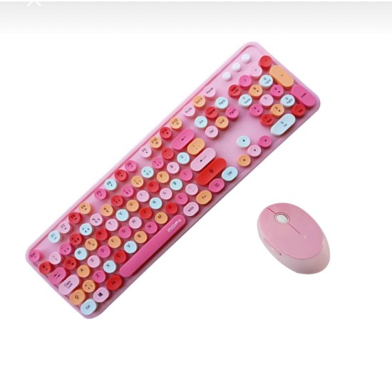 toptan-xml-dropshipping-Tr Mofii Sweet Pembe Klavye Mause Set
