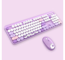 Hello Bear Mor Klavye Mouse Set