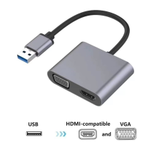Usb To Hdmi+Vga 1080 P Hd09 ZR650