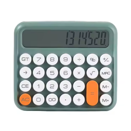 toptan-xml-dropshipping-ZR741 Jn-800 Junno Yeşil Hesap Makinesi