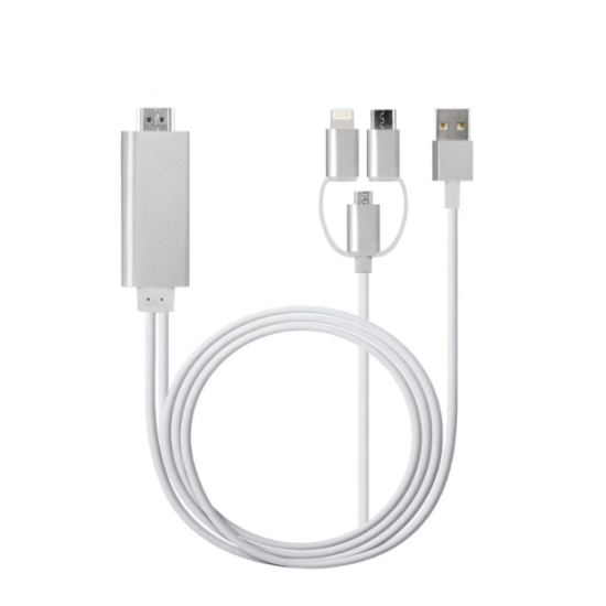 toptan-xml-dropshipping-ZR778 L6-M3M Lightning Micro Type-C Hdtv Kablo