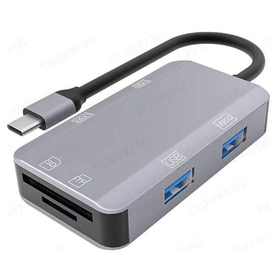 toptan-xml-dropshipping-ZR785 6 İn 1 Nk-3049H Usb-C Multi-Function Çevirici