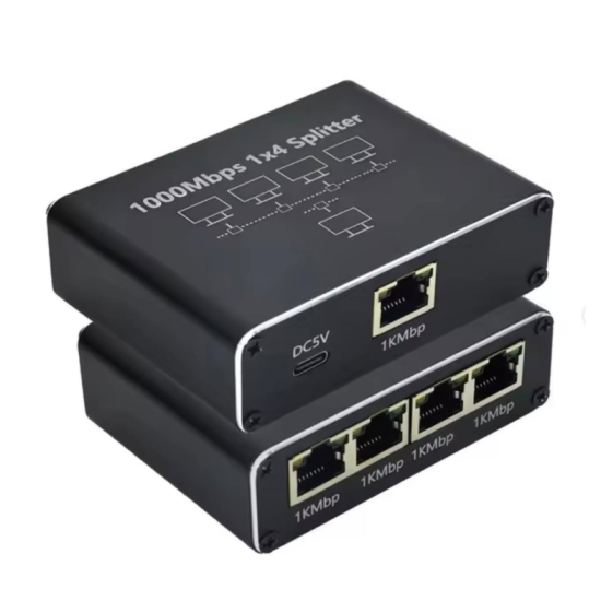toptan-xml-dropshipping-ZR889 Rj45 1To4 Gigabit Splitter