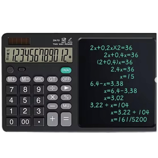 toptan-xml-dropshipping-ZR900 Siyah Yazı Tahtalı Hesap Makinesi