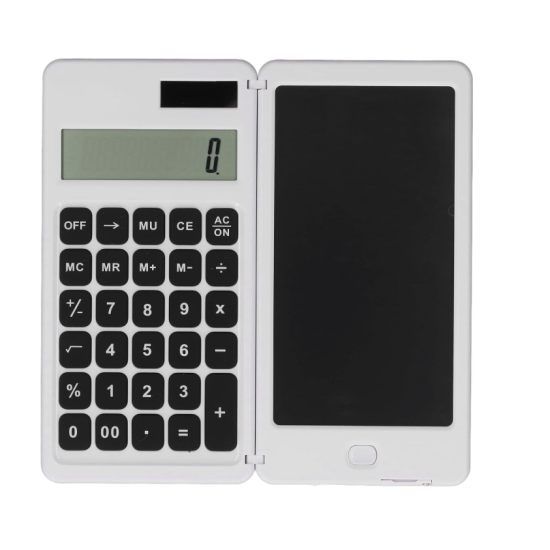 toptan-xml-dropshipping-ZR901 Beyaz Yazı Tahtalı Hesap Makinesi