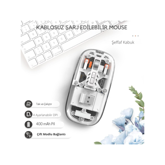 Beyaz 501 Bt+Wireless Mouse ZR1133