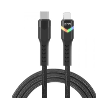 ZR536 Type-C To Lightning 27W Ledli Pd Kablo 1 M