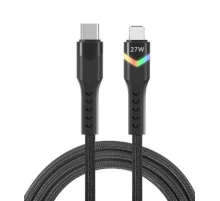 ZR536 Type-C To Lightning 27W Ledli Pd Kablo 1 M
