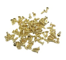Sarı 1000 Adet Klips Vidası 2,2x6,5 mm YHB - Konik Başlı Kutu, Sandık, Ayak, Askı,  Mini Vida